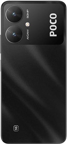 POCO M6 5G (Galactic Black, 8GB RAM, 256GB Storage) | MediaTek Dimensity 6100+ 5G Processor | 5000 mAh Battery + 18W Fast Charging | 50 MP AI Dual-Camera System & Side Fingerprint Sensor