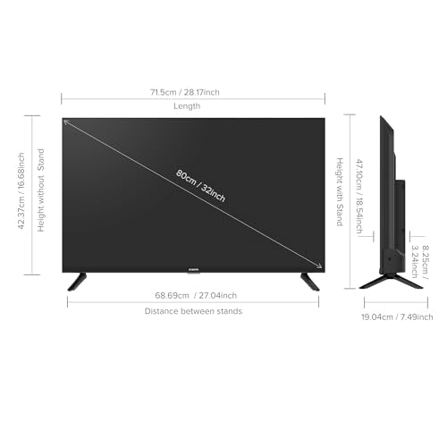 Xiaomi 80 cm (32 inches) A Series HD Ready Smart Google LED TV L32MA-AIN (Black)