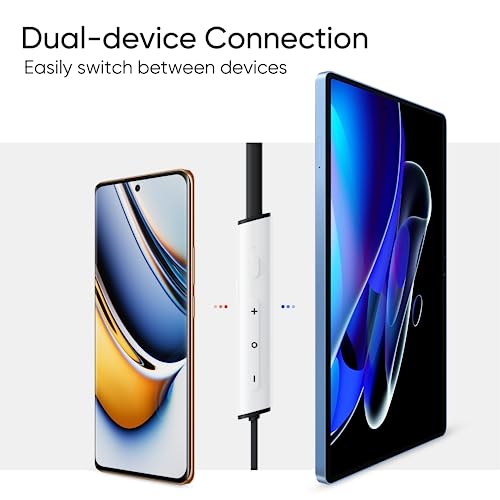 realme Buds Wireless 3 in-Ear Bluetooth Headphones,30dB ANC, Spatial Audio,13.6mm Dynamic Bass Driver,Upto 40 Hours Playback, Fast Charging, 45ms Low Latency for Gaming,Dual Device Connection (Black)