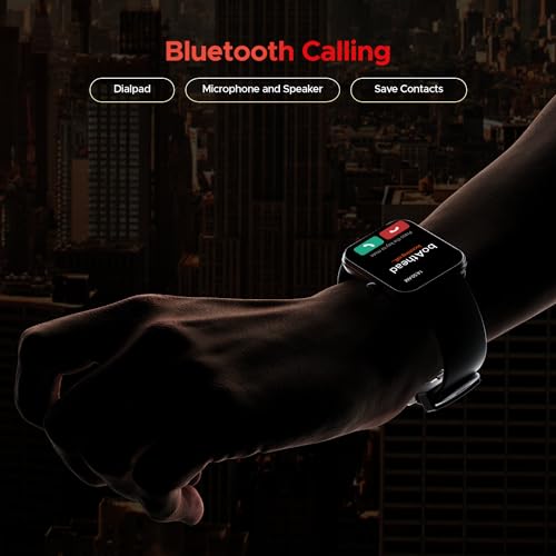 boAt Storm Call 3 w/Turn-by-Turn Navigation, 1.83" (4.6 cm) HD Display, Bluetooth Calling, Crest+ OS, QR Tray, Watch Face Studio, Coins, Emergency SOS Smart Watch for Men & Women(Active Black)