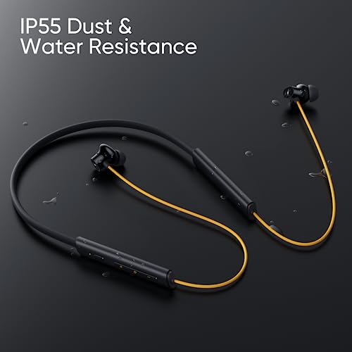 realme Buds Wireless 3 in-Ear Bluetooth Headphones,30dB ANC, Spatial Audio,13.6mm Dynamic Bass Driver,Upto 40 Hours Playback, Fast Charging, 45ms Low Latency for Gaming,Dual Device Connection (Black)