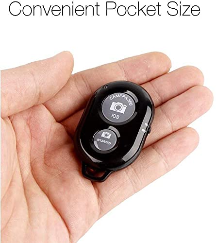 Sounce Shutter Remote Control with Bluetooth Wireless Technology - Create Amazing Photos and Videos Hands-Free - Works with Most Smartphones and Tablets (iOS and Android) (Black)