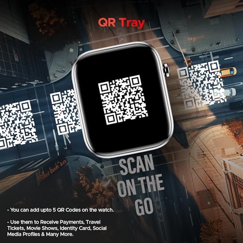 boAt Storm Call 3 w/Turn-by-Turn Navigation, 1.83" (4.6 cm) HD Display, Bluetooth Calling, Crest+ OS, QR Tray, Watch Face Studio, Coins, Emergency SOS Smart Watch for Men & Women(Active Black)