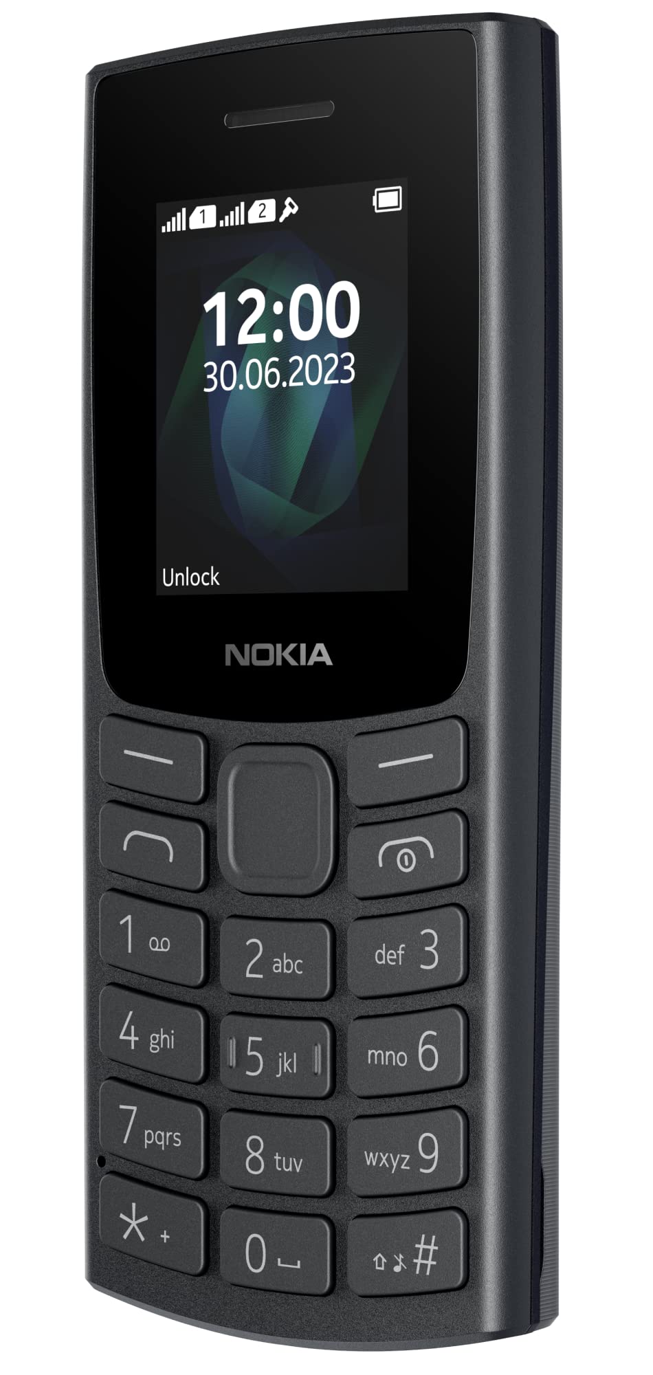 Nokia All-new 105 Single Sim Keypad Phone with Built-in UPI Payments, Long-Lasting Battery, Wireless FM Radio | Charcoal