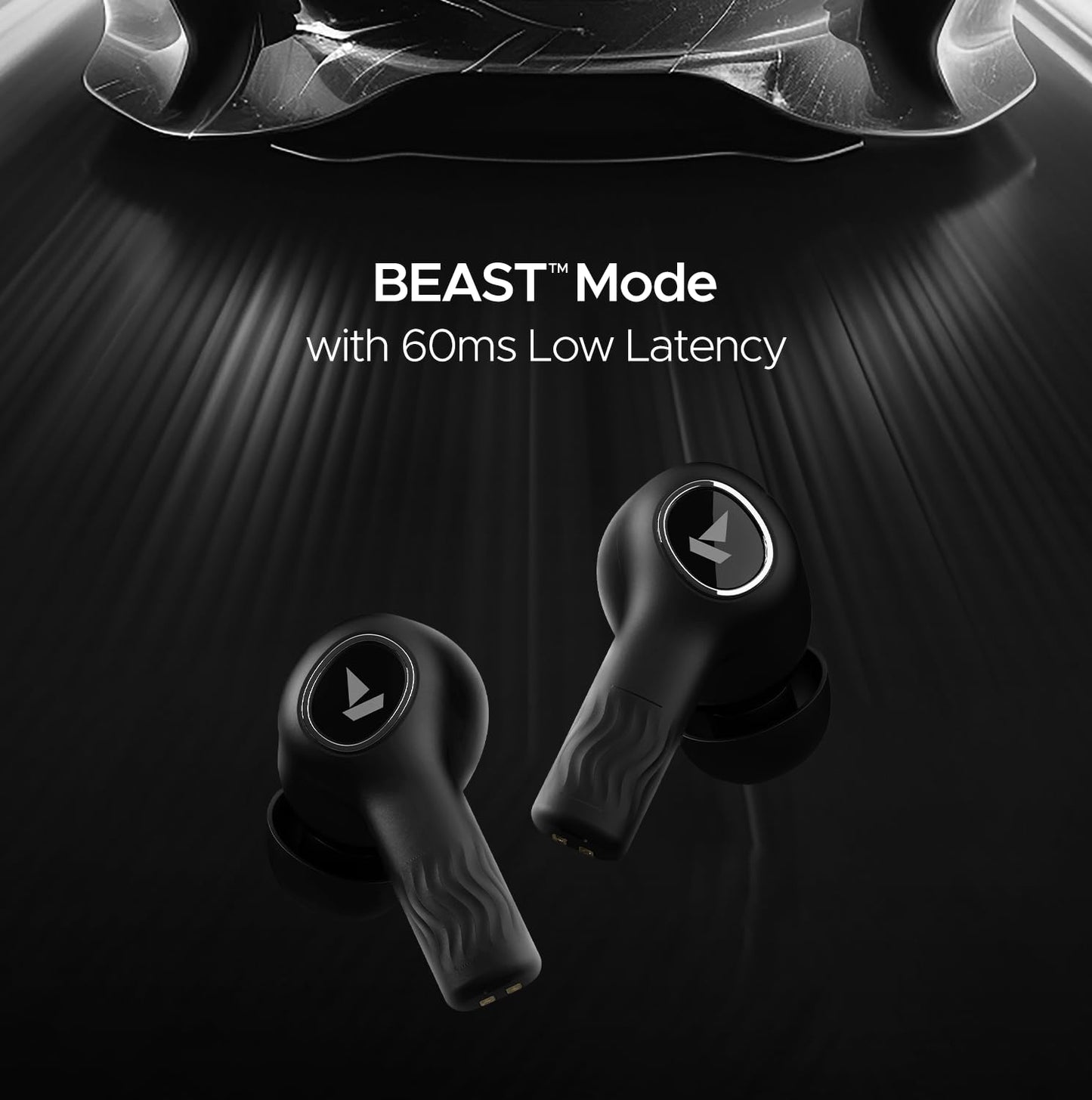 boAt Nirvana Ion Truly Wireless in Ear Ear Buds w/ 120 HRS Playback(24hrs/Charge), Crystal Bionic Sound w/Dual EQ Modes, Quad Mics ENx™ Technology, in Ear Detection(Charcoal Black)
