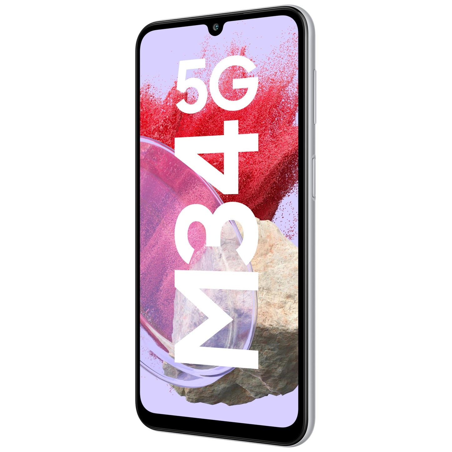 Samsung Galaxy M34 5G (Prism Silver,6GB,128GB)|120Hz sAMOLED Display|50MP Triple No Shake Cam|6000 mAh Battery|4 Gen OS Upgrade & 5 Year Security Update|12GB RAM with RAM+|Android 13|Without Charger