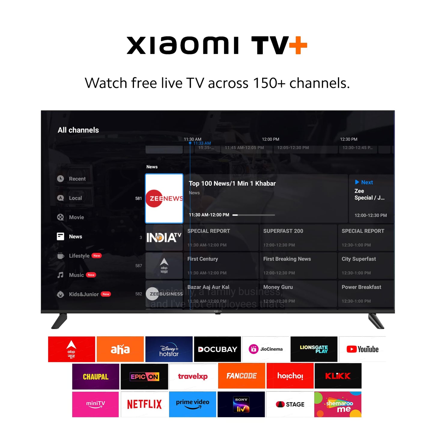 Xiaomi 80 cm (32 inches) A Series HD Ready Smart Google LED TV L32MA-AIN (Black)