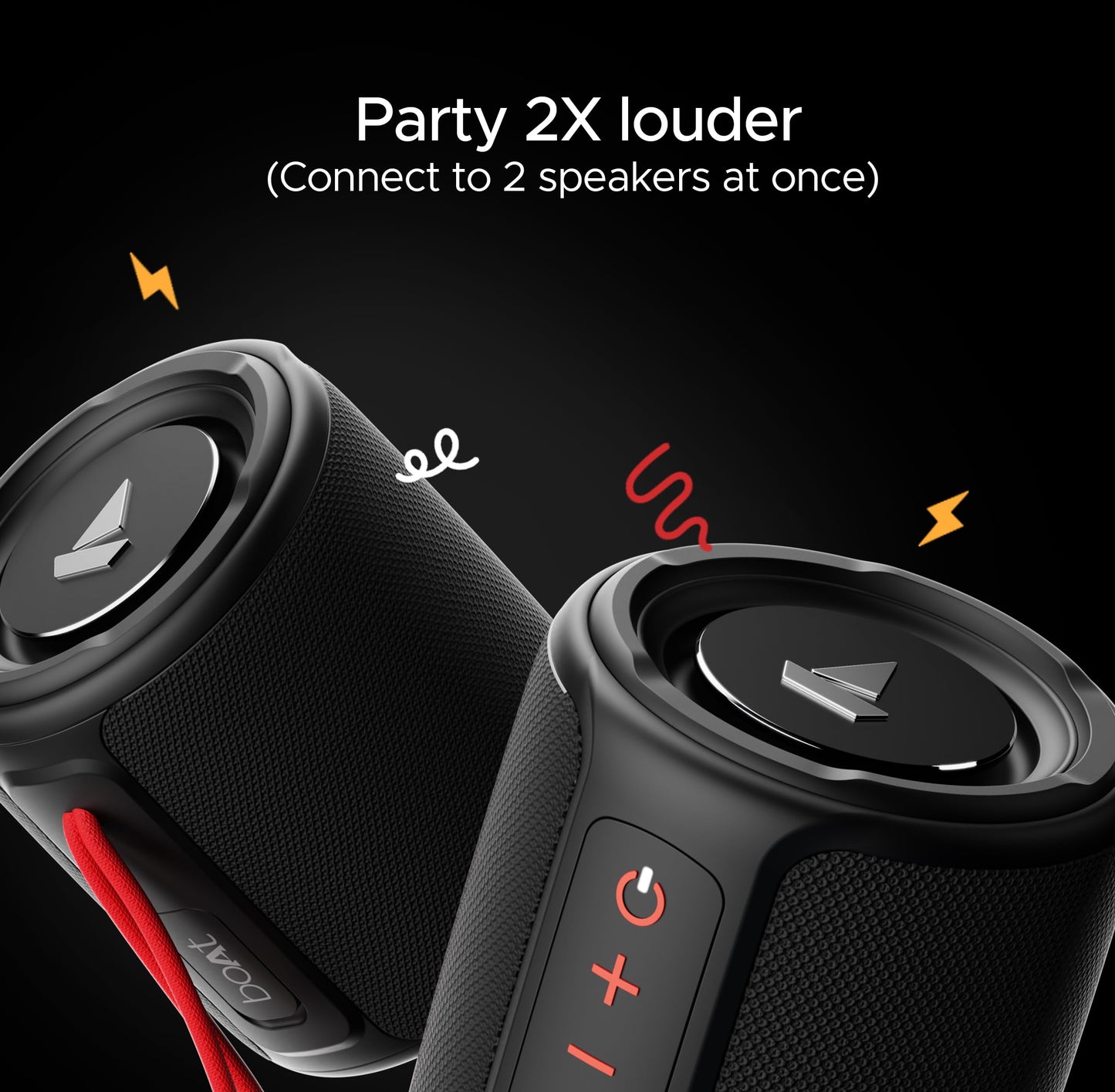 boAt Stone 352 Bluetooth Speaker with 10W RMS Stereo Sound, IPX7 Water Resistance, TWS Feature, Up to 12H Total Playtime, Multi-Compatibility Modes and Type-C Charging(Raging Black)