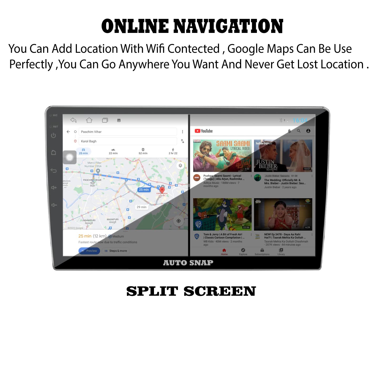 Auto Snap 9" Android Double Din Stereo 2GB/32GB Vortex