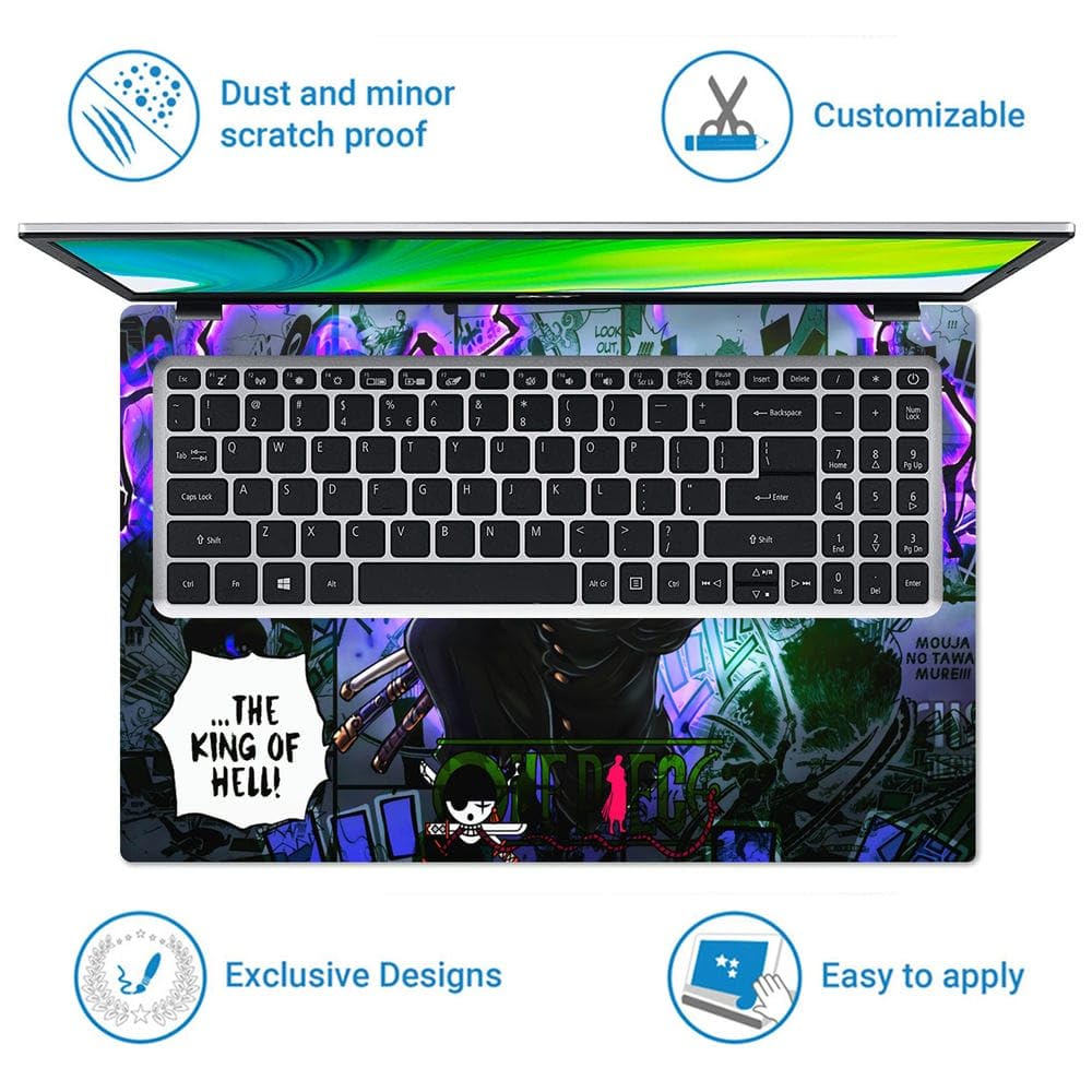 Finearts 15.6" Anime Laptop Skin (King of Hell) Vortex