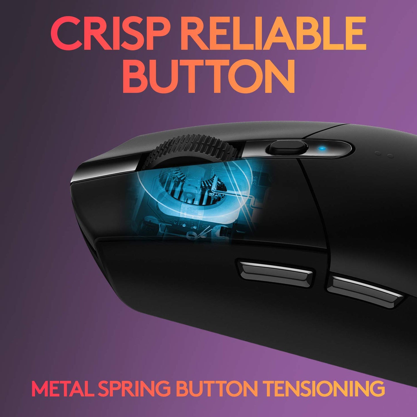 Logitech G304 Lightspeed: Wireless Gaming Mouse (Hero, 12K DPI, Light) Vortex