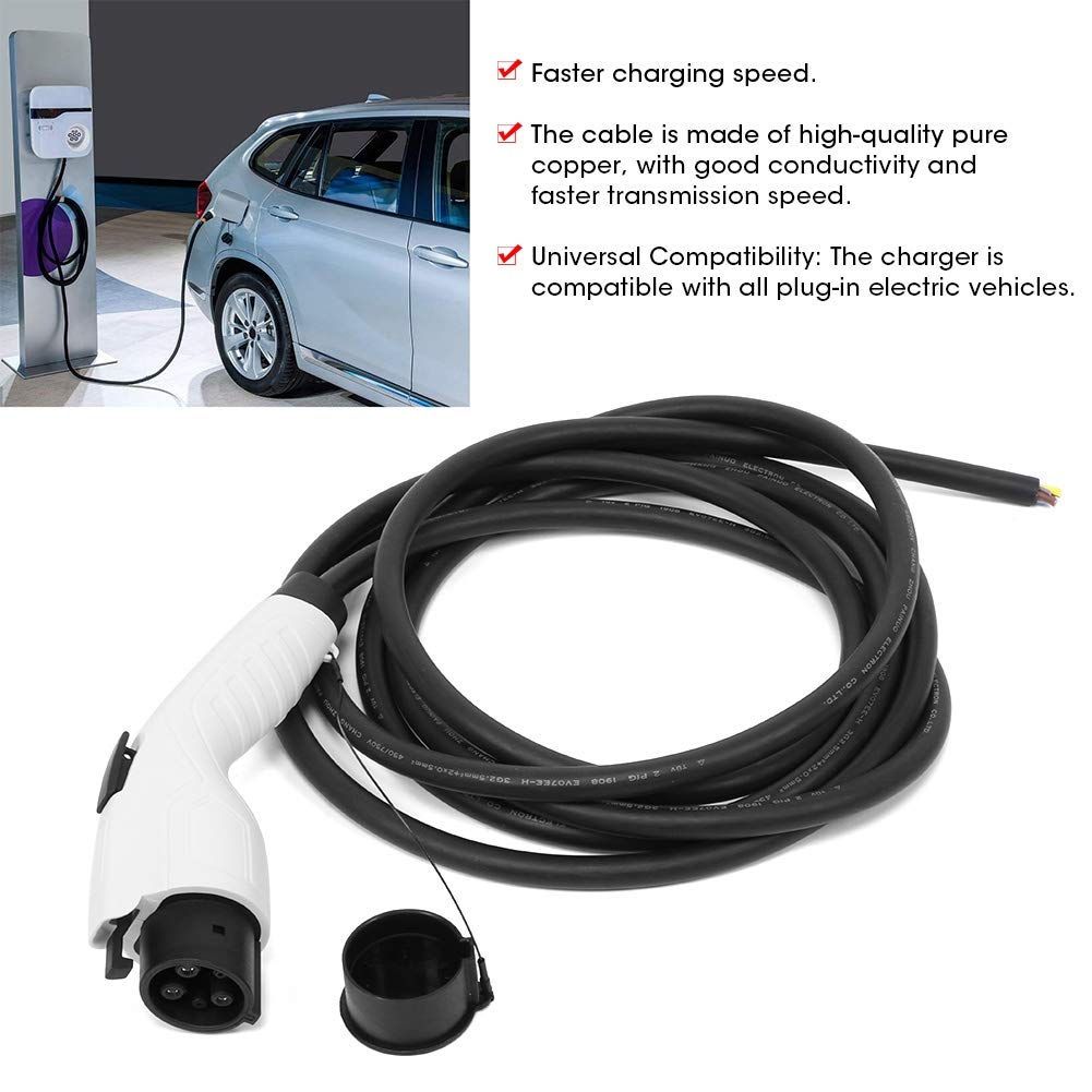 16/32A Portable EV Charger 16.4ft Cord, Multi-Protection Vortex