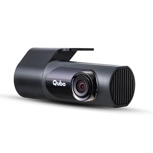 Qubo Car Dash Camera Pro X - Full HD 1080p, Wide Angle, Super Capacitor, 1TB SD, DIY Setup (Space Grey, 2023)