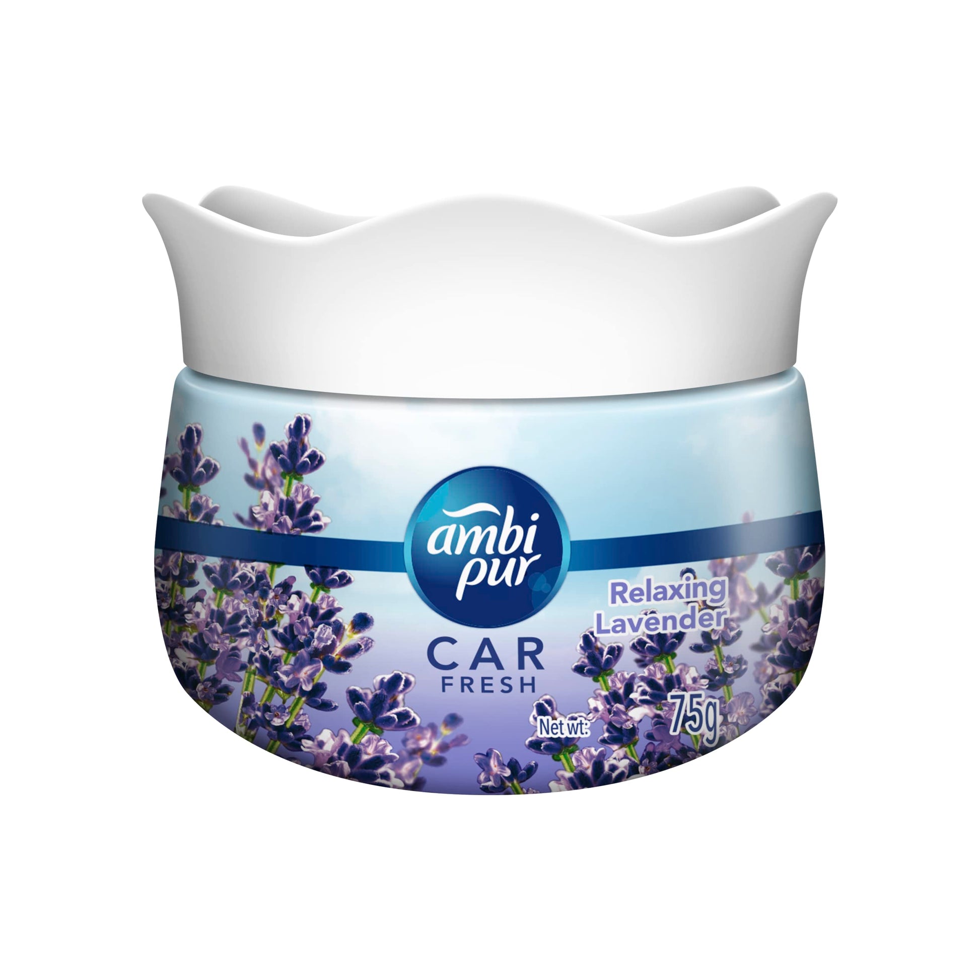 Ambi Pur Car Freshener Gel, Relaxing Lavender, 75 g Vortex