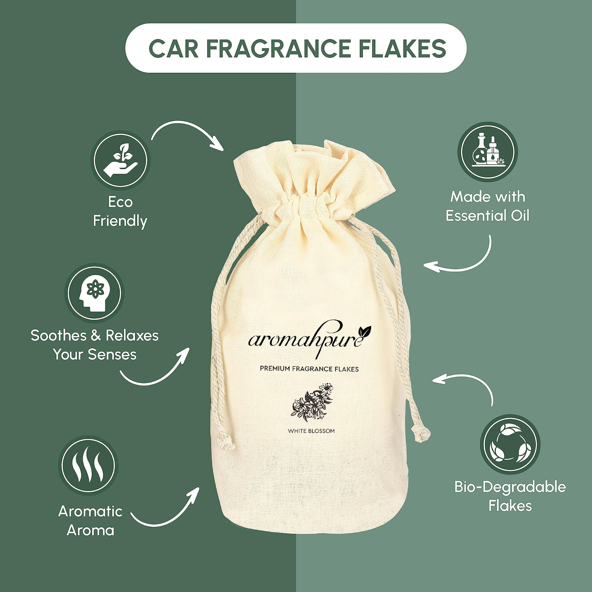 Aromahpure White Blossom Flakes 30 Day Fragrance Vortex