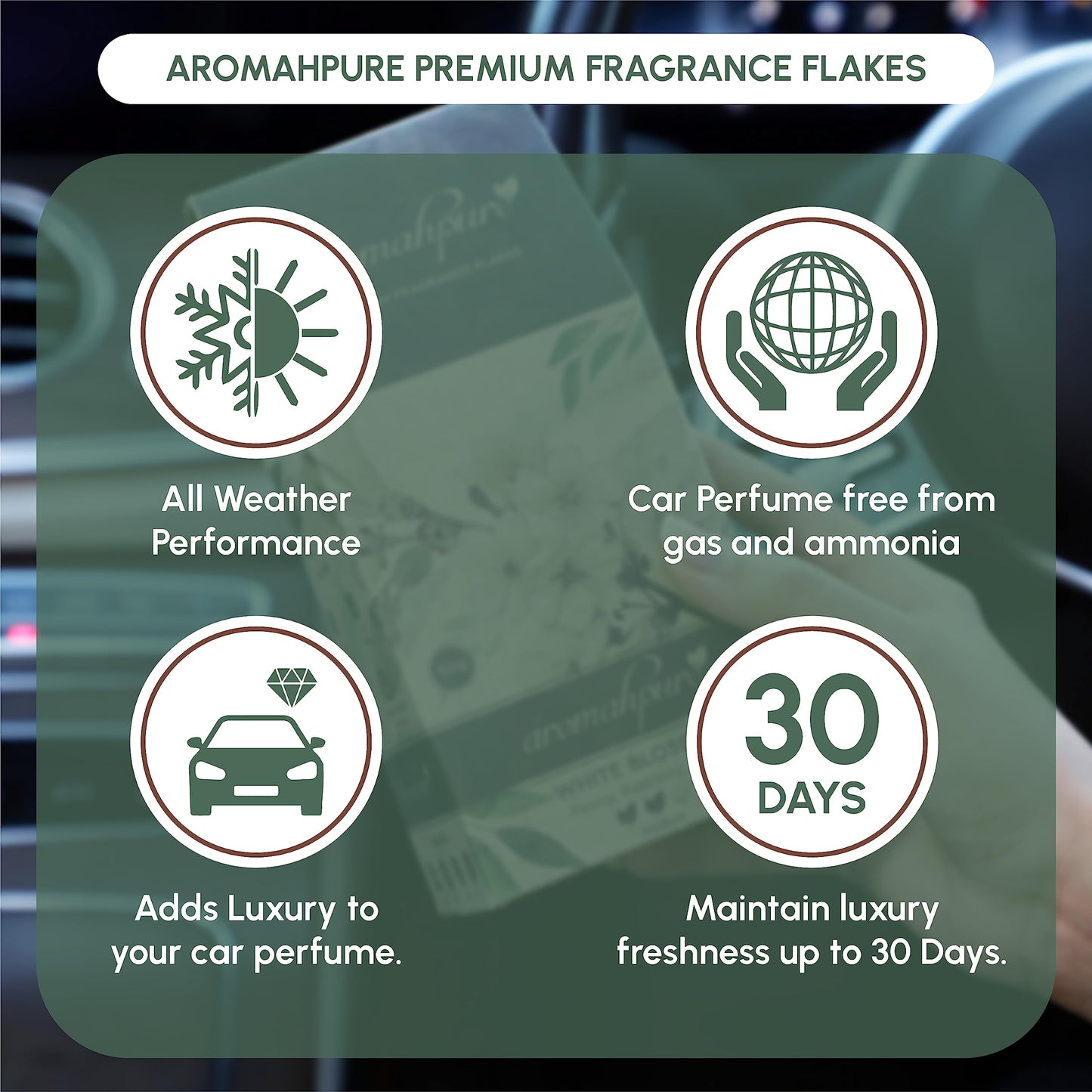 Aromahpure White Blossom Flakes 30 Day Fragrance Vortex