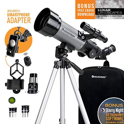 Celestron Travel Scope DX: 70mm Refractor Telescope (Phone Adapter) Vortex