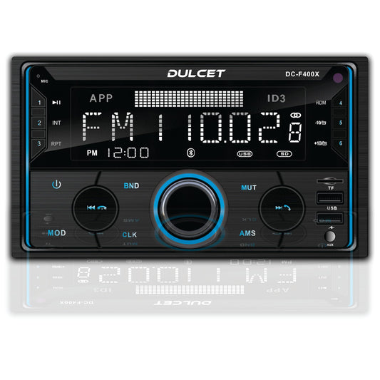 Dulcet DC-F400X: Double Din MP3 Stereo Dual USB Vortex
