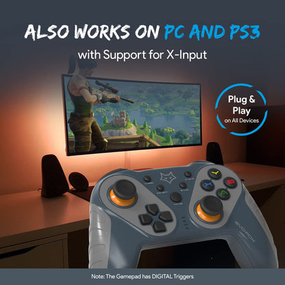 EvoFox Elite Ops: Wireless Gamepad Android/Google TV, 8+Hrs Vortex