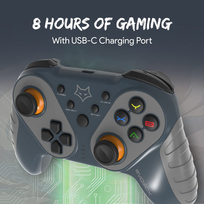 EvoFox Elite Ops: Wireless Gamepad Android/Google TV, 8+Hrs Vortex