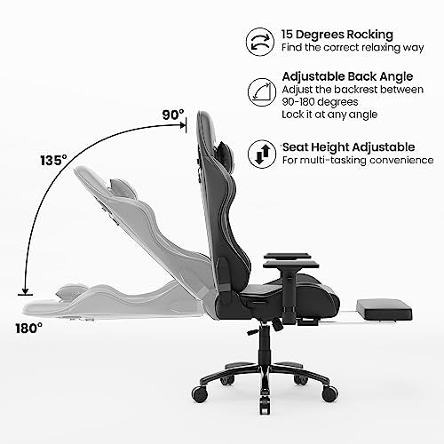 Green Soul Ghost Gaming Chair (PU Leather, 4D Armrest, Footrest) Vortex