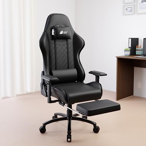 Green Soul Ghost Gaming Chair (PU Leather, 4D Armrest, Footrest) Vortex
