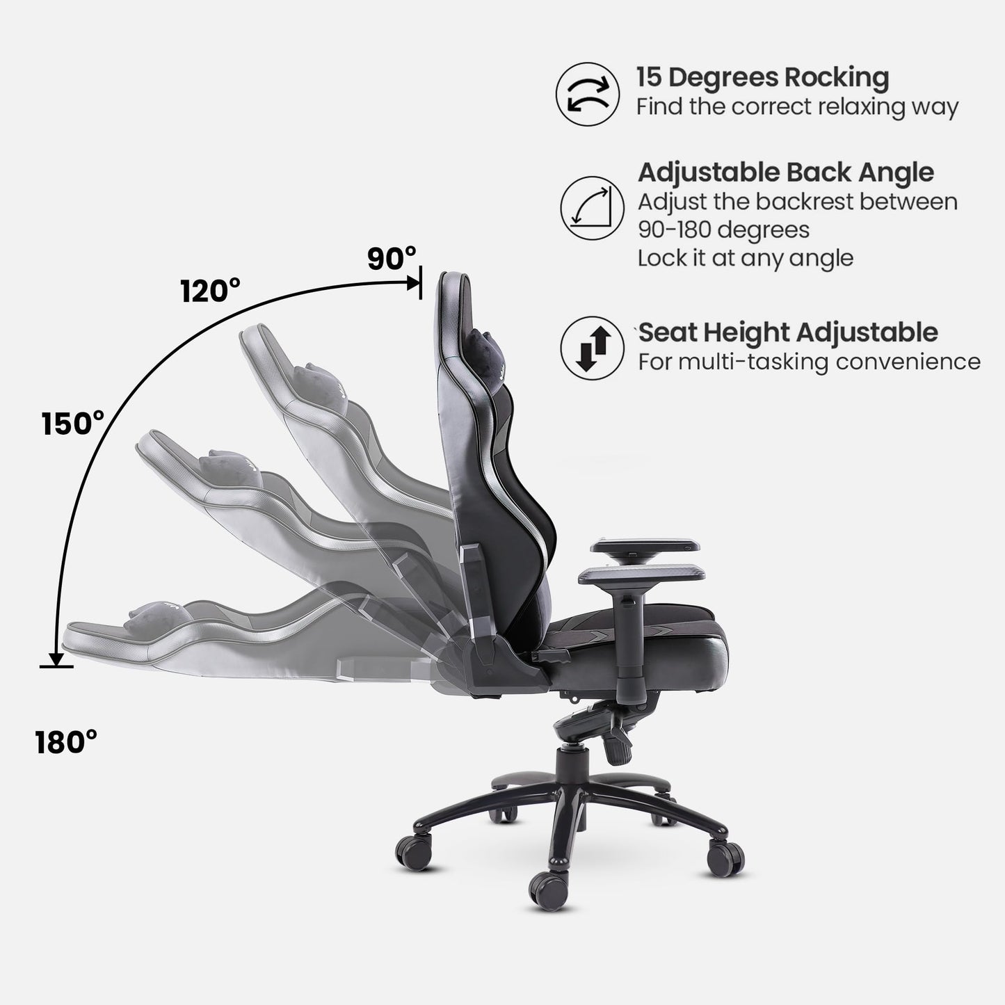 Green Soul Monster T: Gaming Chair (Multi-Function, 4D Armrests) Vortex