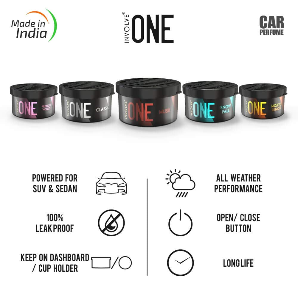 Involve Your Senses: Organic Car Perfume & Air Freshener 40g Vortex