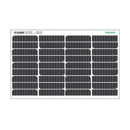 LOOM SOLAR Panel 55 WATT/12 V Mono PERC Vortex