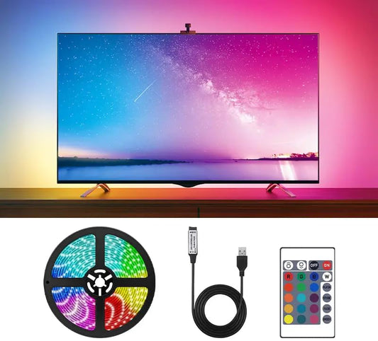 One94Store 2M USB LED Strip Light (RGB, Remote, TV/PC) Vortex
