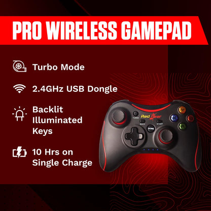 Redgear Pro Wireless Gamepad (2.4GHz, Vibration, Illuminated) Vortex