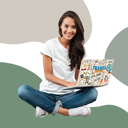 Walllane Laptop Skin Bubble-Free Vinyl Laptop Sticker for HP Dell Lenovo LG Acer Asus Apple laptops Upto 16 inches laptops - Gaming Theme Laptop Stickers for Game Lovers cate -19 Vortex