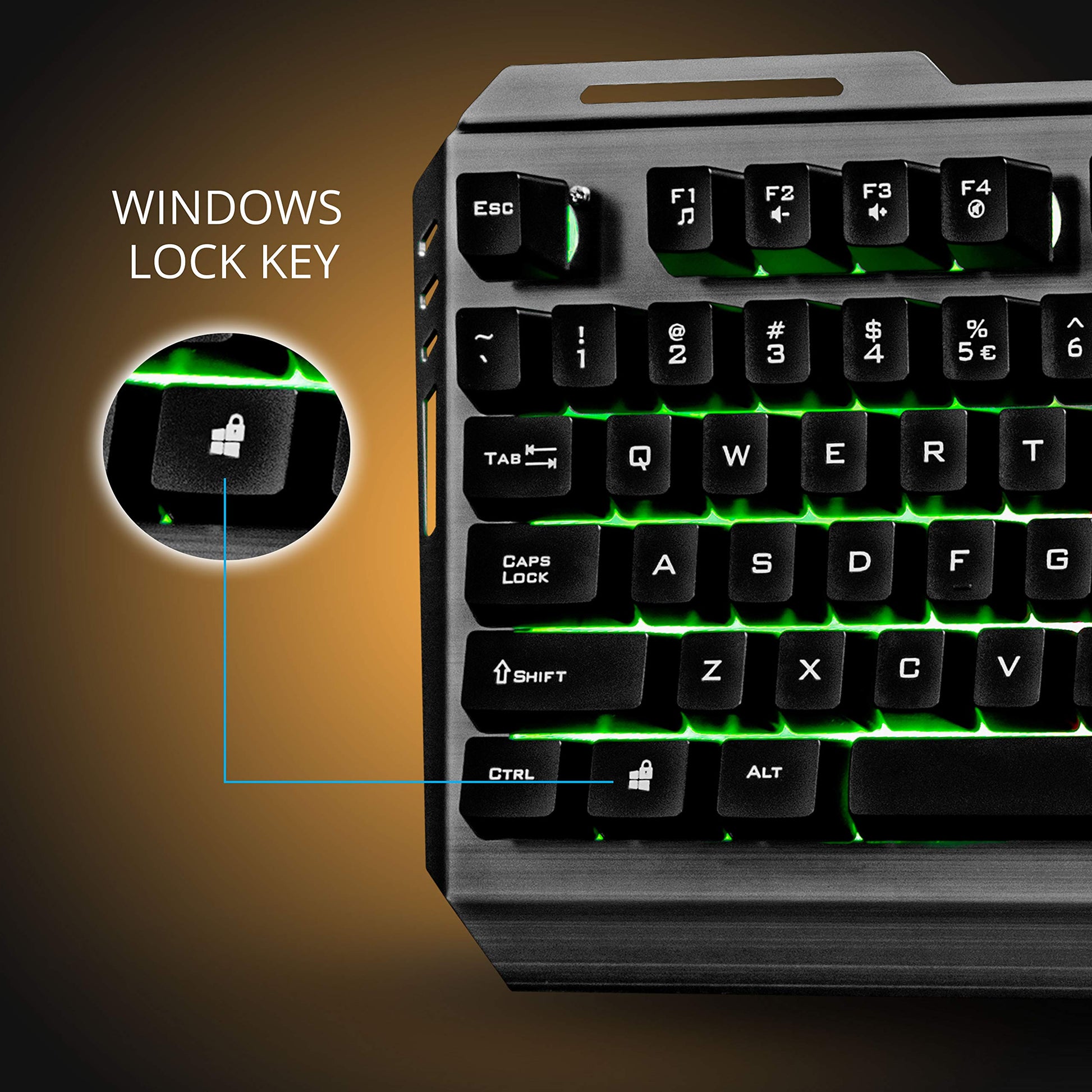 ZEBRONICS Transformer-k USB Gaming Keyboard with Multicolor LED Effect,Durable Al Body,Gold Plated USB,Braided Cable Vortex
